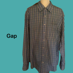 Classic Fit Gap Men’s XL Longsleeve Plaid Shirt